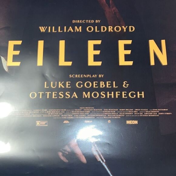 Eileen theatre promotional 27x 39” Movie Poster Anne Hathaway Thomasin McKenzie - Picture 2 of 3